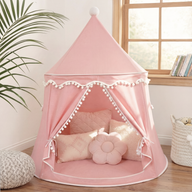 rundes Spielzelt - atmungsaktiv aus Baumwolle & Hanf