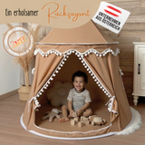 rundes Spielzelt - atmungsaktiv aus Baumwolle & Hanf