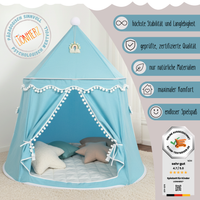 rundes Spielzelt - atmungsaktiv aus Baumwolle & Hanf