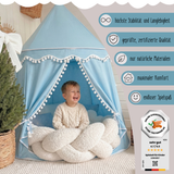 rundes Spielzelt - atmungsaktiv aus Baumwolle & Hanf