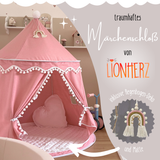 rundes Spielzelt - atmungsaktiv aus Baumwolle & Hanf