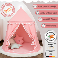 rundes Spielzelt - atmungsaktiv aus Baumwolle & Hanf