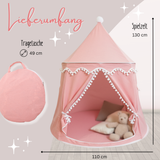 rundes Spielzelt - atmungsaktiv aus Baumwolle & Hanf