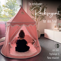 rundes Spielzelt - atmungsaktiv aus Baumwolle & Hanf