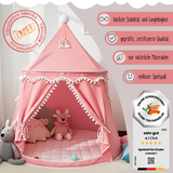 rundes Spielzelt - atmungsaktiv aus Baumwolle & Hanf