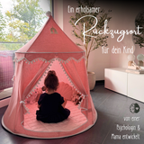 rundes Spielzelt - atmungsaktiv aus Baumwolle & Hanf