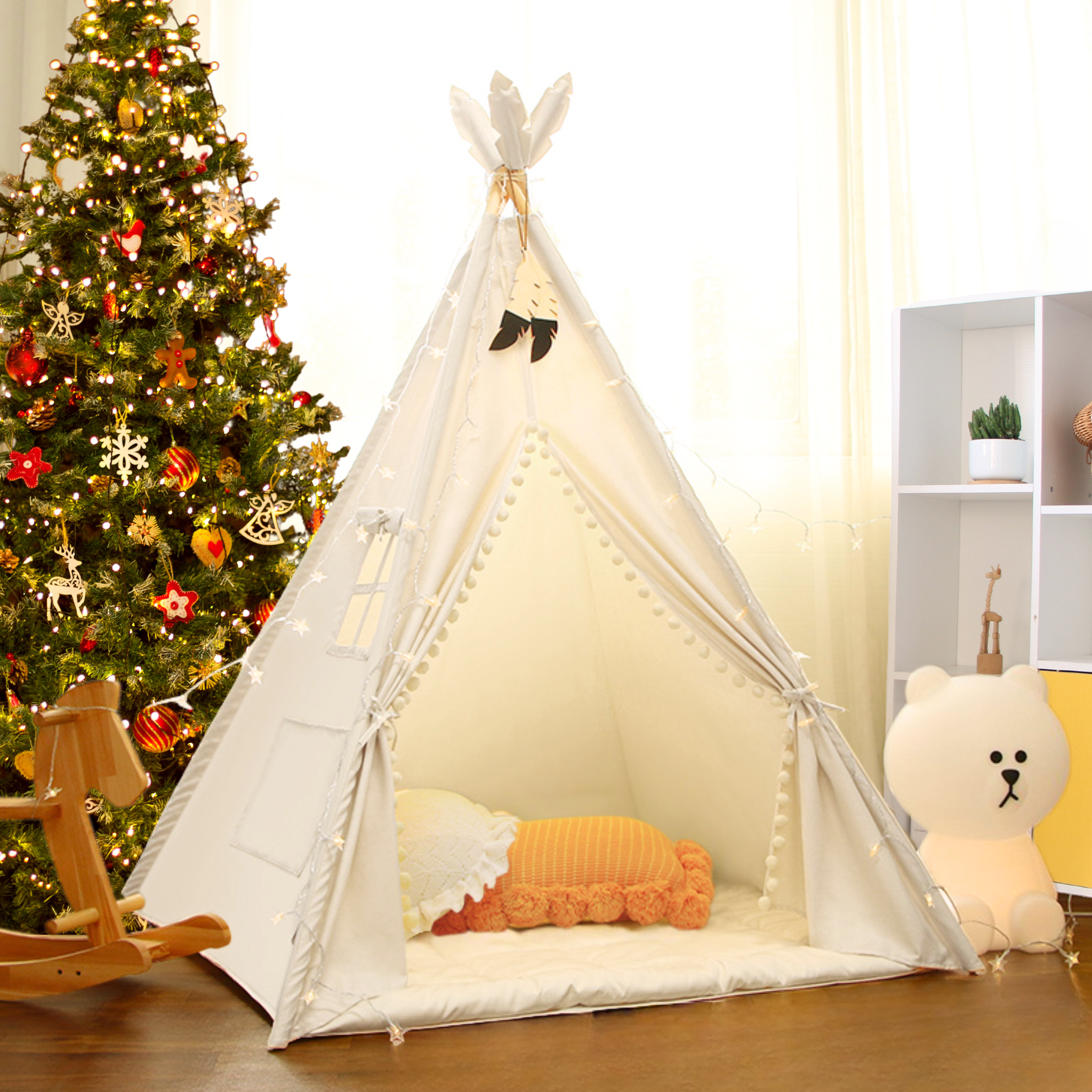 Tipi children's tent - 100% cotton