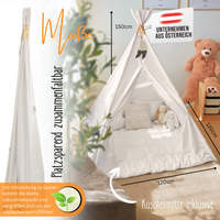Tipi Kinderzelt - 100% Baumwolle