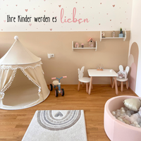 Spielzelt - atmungsaktiv aus Baumwolle & Hanf