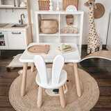 Solo Set "Bunny" – Kindertisch & Stuhl aus massivem Buchenholz