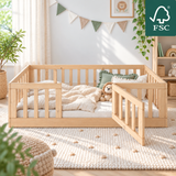 YappyCasa JUNIOR - Floor Bed 160x80cm with Door & Safety Rail