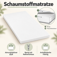 Babymatratze aus Schaumstoff – 120x60cm