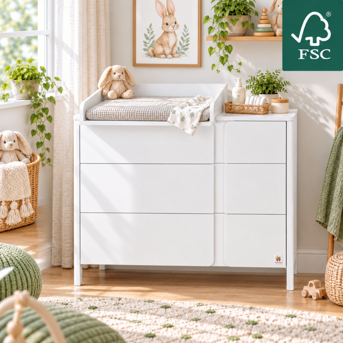 YappyClassic MINI – Wickelkommode 105×54×91cm