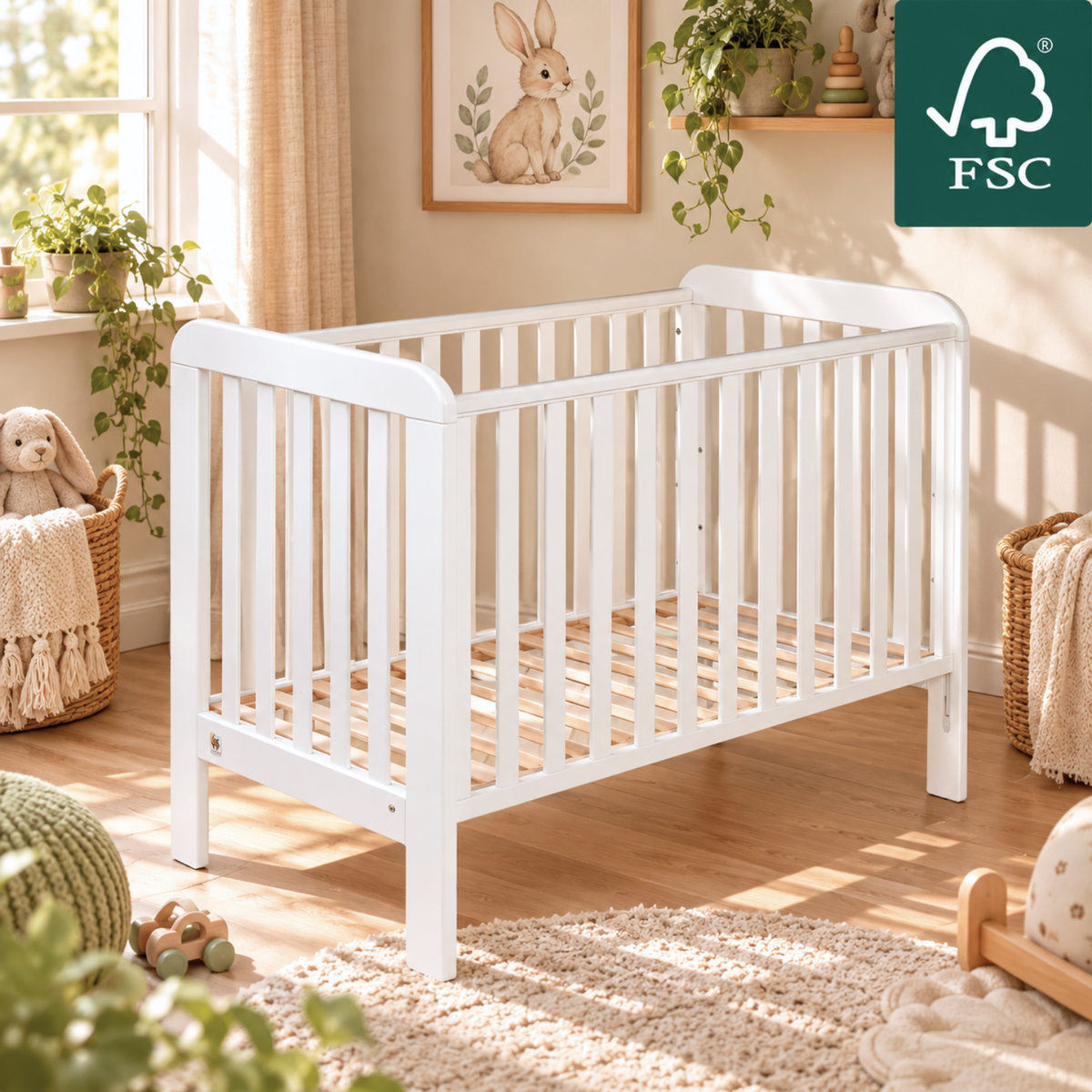 YappyLull MINI Classic – Baby Cot 120x60cm
